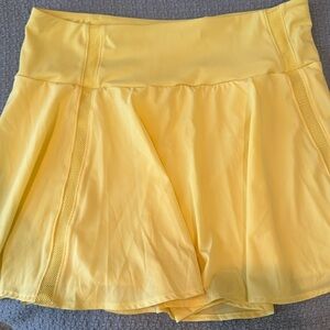 NWOT CRZ YOGA Lemon Vibe Sports Tennis Skort Skirt